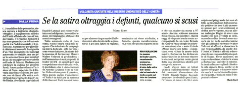 articolo il giornale 12 febbraio 2008