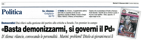 13 gennaio 2009 il corriere della sera