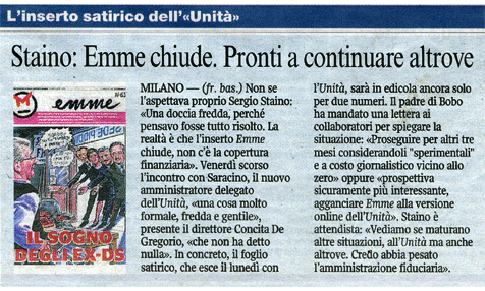 18 gennario 2009 corriere della sera