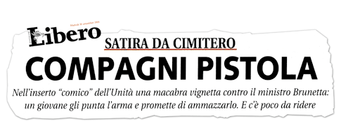 30 settembre 2008 prima pagina di Libero